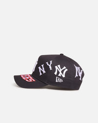 New Era New York Yankees 'MLB All Over Logos' 9FORTY A-Frame Snapback Official Team Colour
