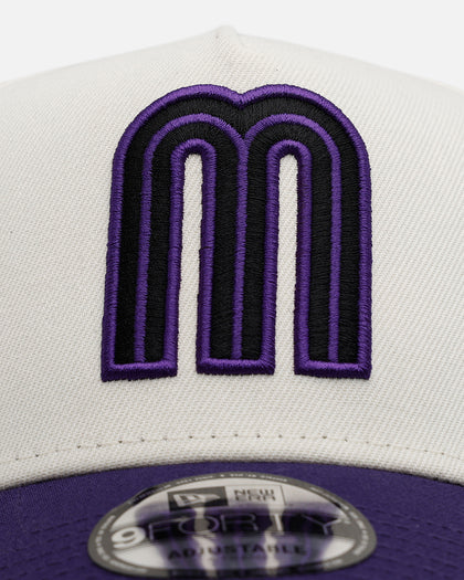 New Era Mexico National Baseball Team 'Purple Haze 2.0' 9FORTY A-Frame Snapback Chrome/Purple