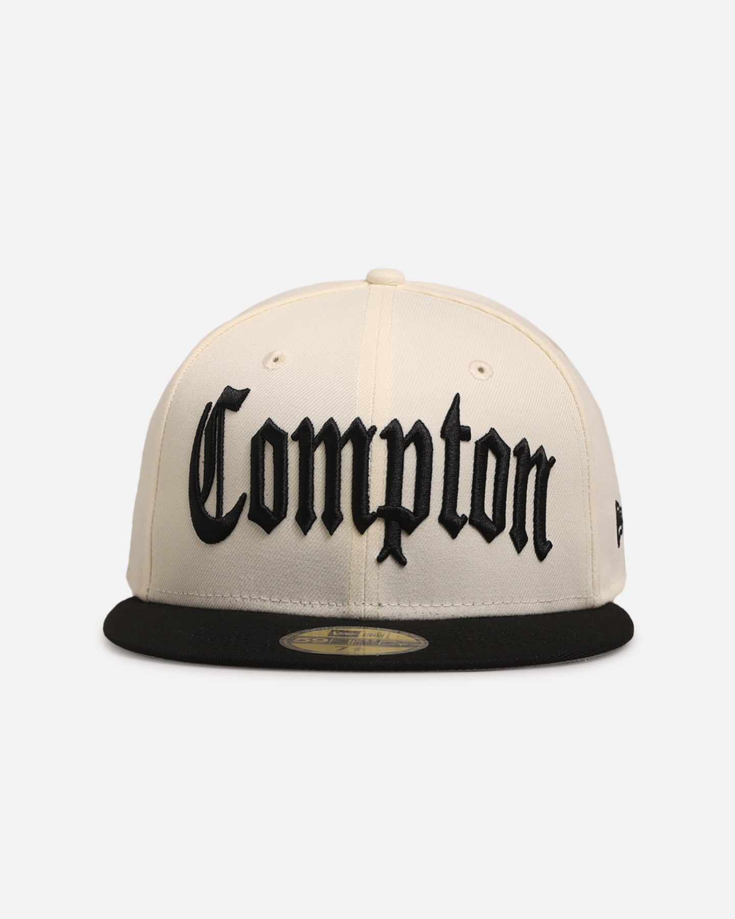 New Era 59FIFTY Compton キャップ 7 3/8 New Era Compton 'Homage' 59FIFTY Fitted Chrome White/Black