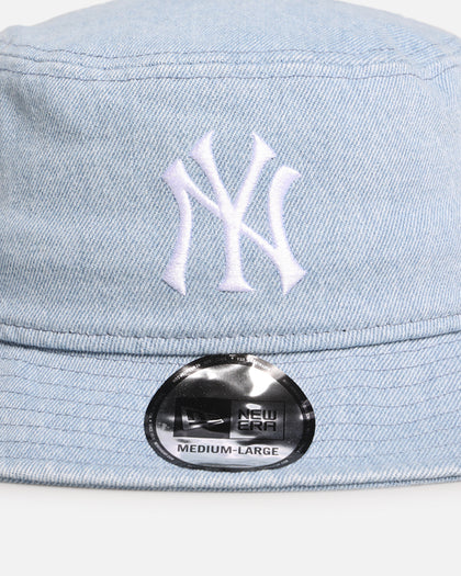 New Era New York Yankees 'Washed Denim' Bucket Hat Blue Washed Denim