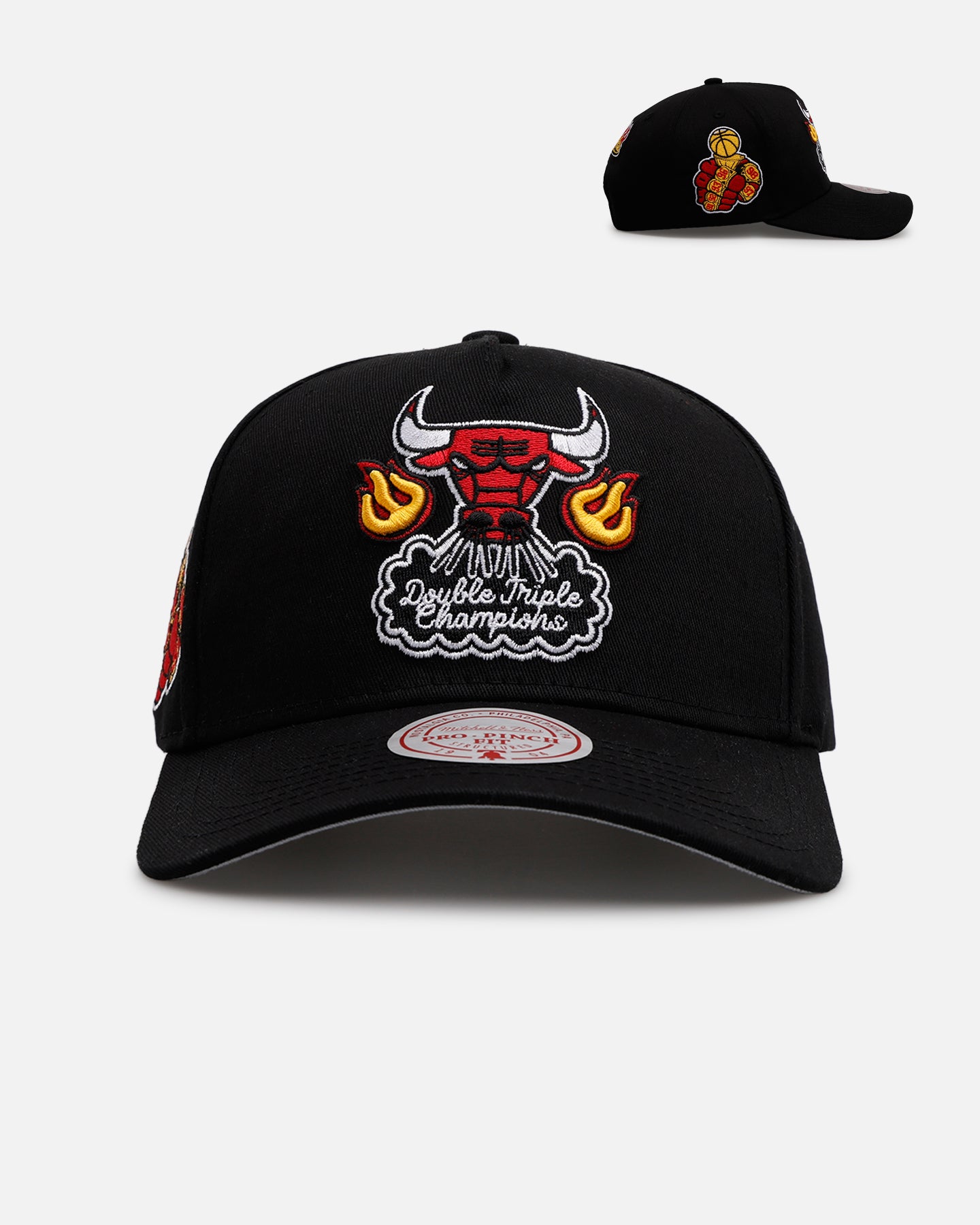 その他 Mitchell&ness bulls Mitchell & Ness Chicago Bulls 'On Fire' Pro Pinch Snapback