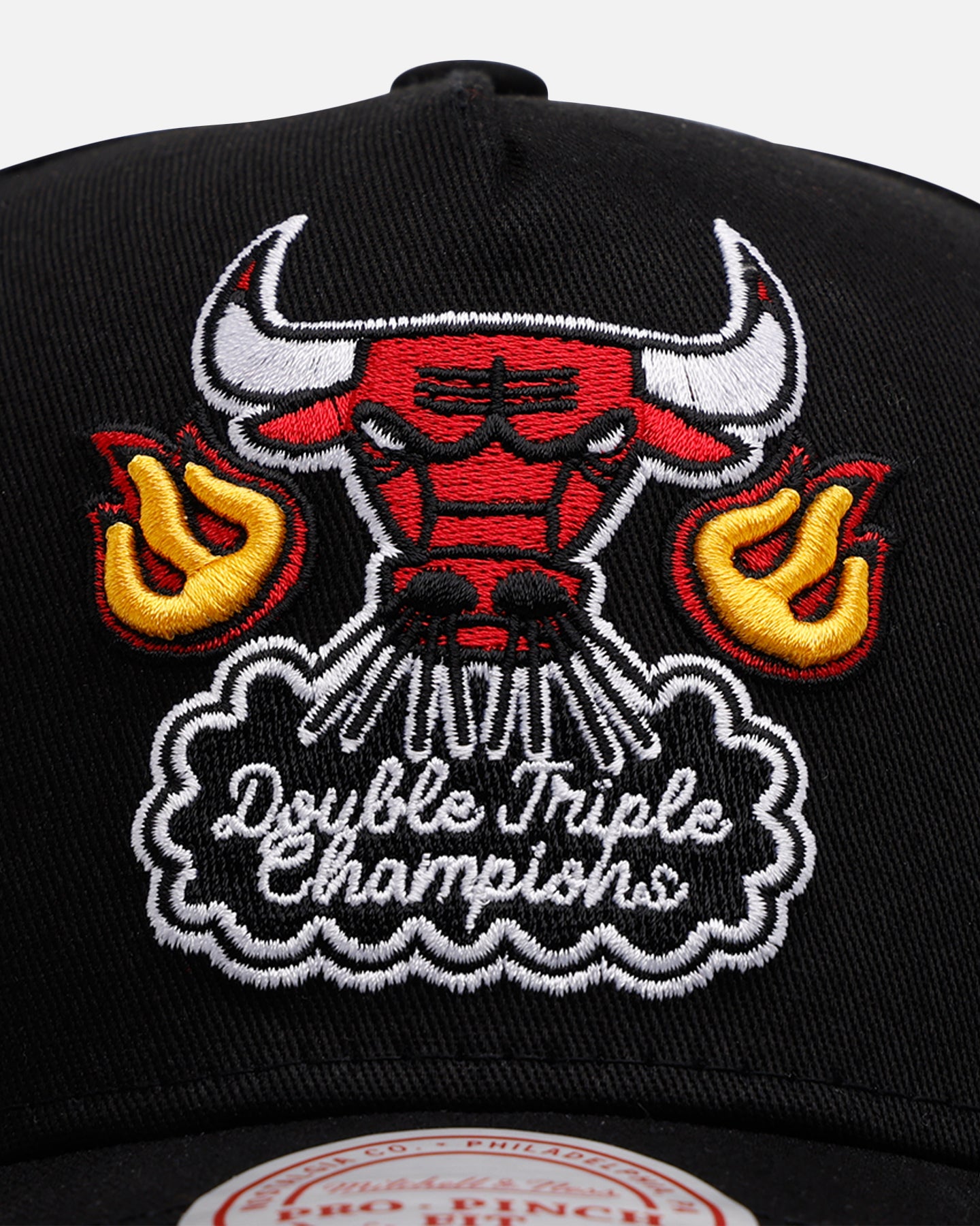 その他 Mitchell&ness bulls Mitchell & Ness Chicago Bulls 'On Fire' Pro Pinch Snapback
