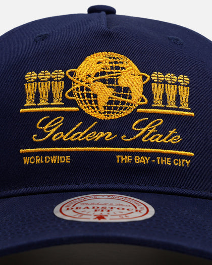 Mitchell & Ness Golden State Warriors 'Worldwide' Deadstock Snapback Navy