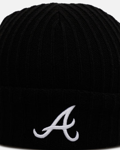 47 Brand Atlanta Braves Harbor Cuff Knit Beanie Black