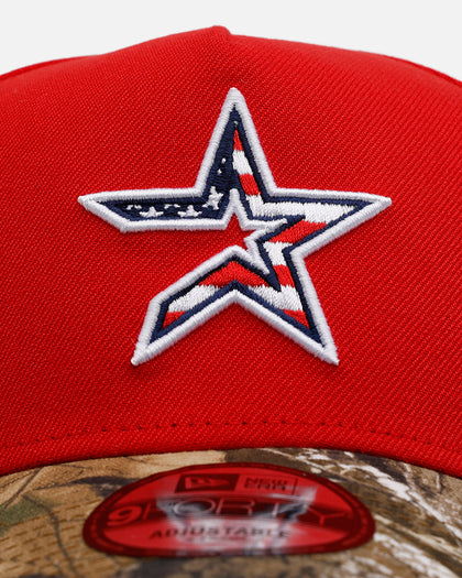New Era Houston Astros 'Stars And Stripes' 9FORTY A-Frame Snapback Red