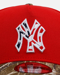 New Era New York Yankees 'Stars And Stripes' 9FORTY A-Frame Snapback Red
