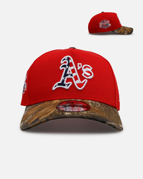 New Era Oakland Athletics 'Stars And Stripes' 9FORTY A-Frame Snapback Red
