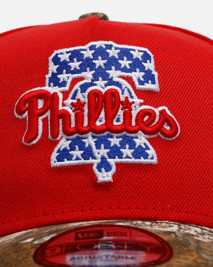 New Era Philadelphia Phillies 'Stars And Stripes' 9FORTY A-Frame Snapback Red