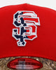 New Era San Francisco Giants 'Stars And Stripes' 9FORTY A-Frame Snapback Red