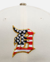 New Era Detroit Tigers 'Stars And Stripes' 59FIFTY Fitted Chrome
