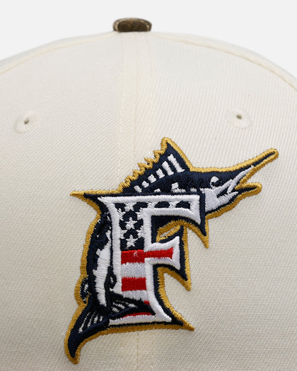 New Era Florida Marlins 'Stars And Stripes' 59FIFTY Fitted Chrome