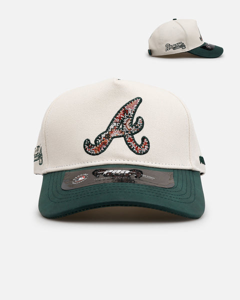 ATLANTA アトランタ　モケットグリーン Men's Atlanta Braves New Era Green Logo 59FIFTY Fitted Hat