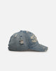 Von Dutch Washed Denim Strapback Hat Light Blue Acidwash
