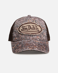 Von Dutch Twill Camo Trucker Snapback Camo