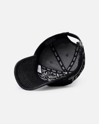 Von Dutch Bleach Oval Dad Strapback Cap Black