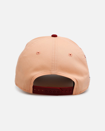 New Era Atlanta Braves 'Volcano' 9FORTY A-Frame Snapback Peach