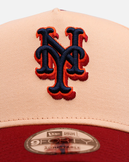 New Era New York Mets 'Volcano' 9FORTY A-Frame Snapback Peach