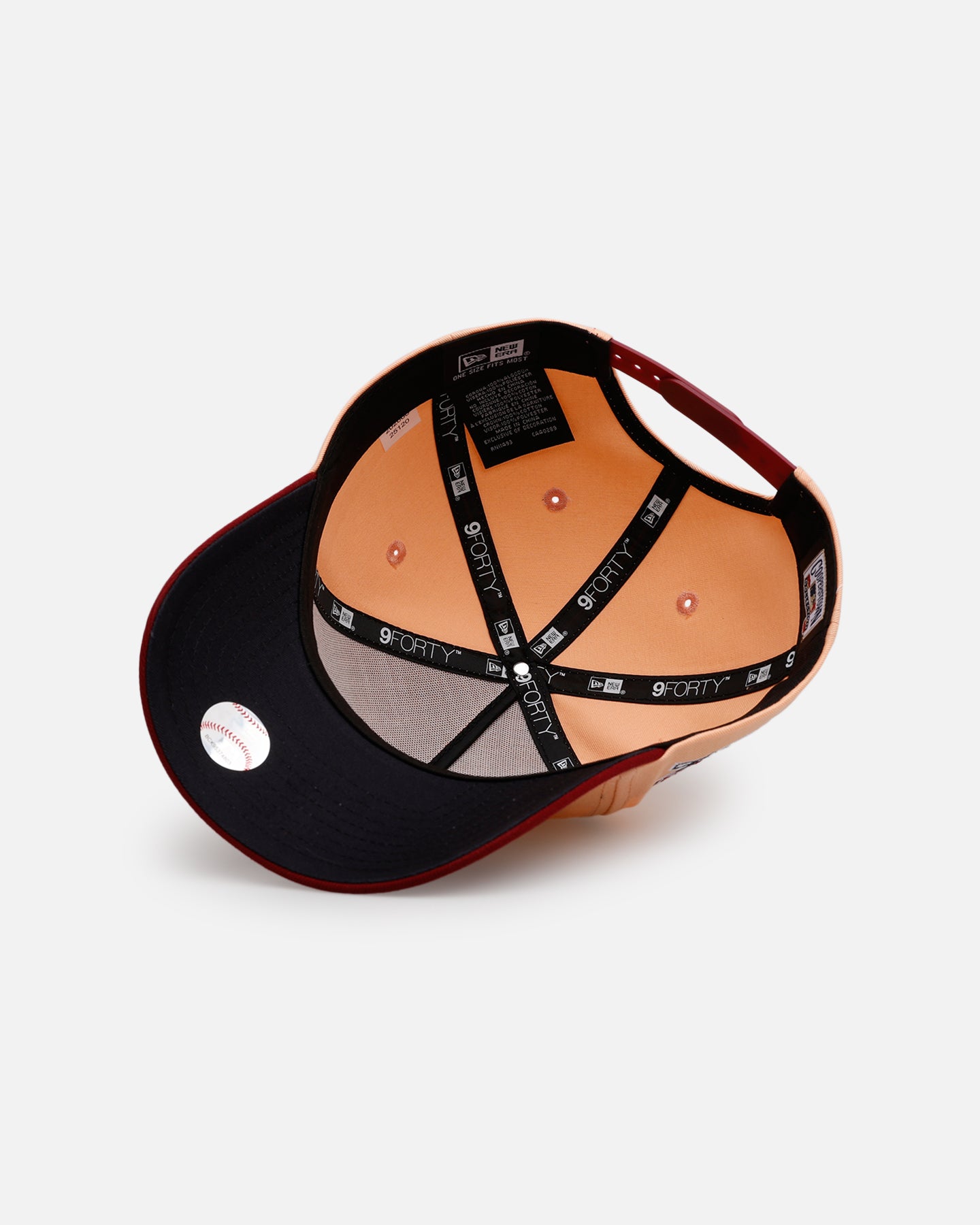 ★週末限定値下★MEZZ キュー メッヅ メッズ ノーラップ 虎目 MSP-MT New Era New York Mets 'Volcano' 9FORTY A-Frame Snapback Peach