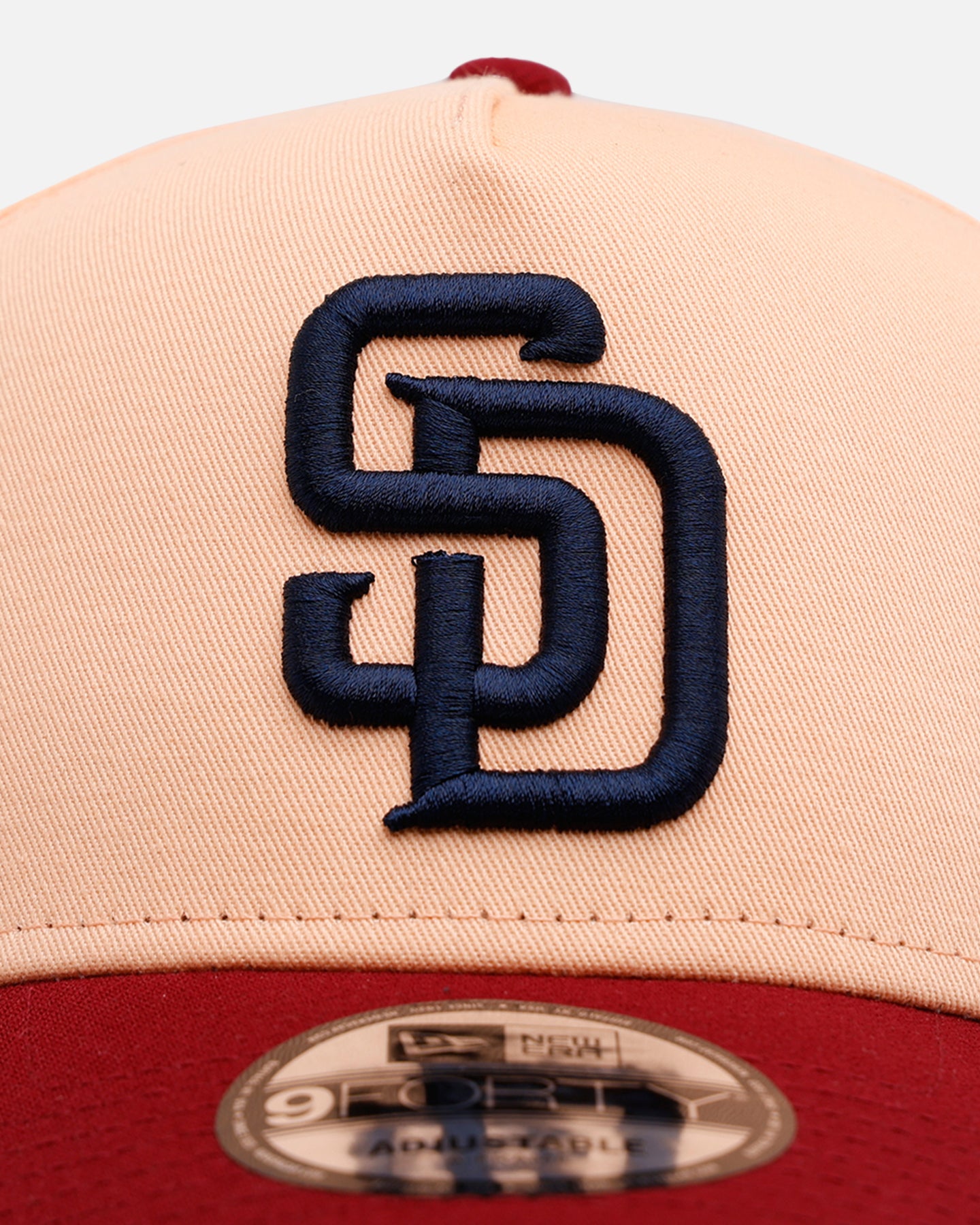 New Era San Diego Padres 'Volcano' 9FORTY A-Frame Snapback Peach