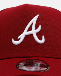 New Era Atlanta Braves 'Candy Apple' 9FORTY A-Frame Snapback Cardinal