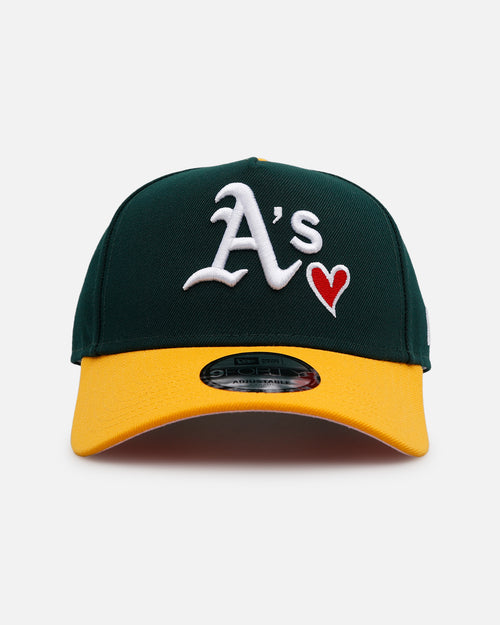 New Era Oakland Athletics 'Team Color Hearts' 9FORTY A-Frame Snapback Official Team Color