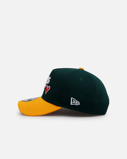 New Era Oakland Athletics 'Team Color Hearts' 9FORTY A-Frame Snapback Official Team Color
