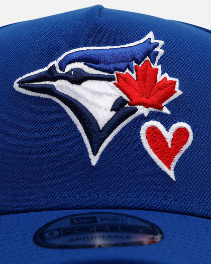 New Era Toronto Blue Jays 'Team Color Hearts' 9FORTY A-Frame Snapback Official Team Color
