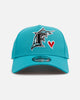 New Era Florida Marlins 'Team Color Hearts' 9FORTY A-Frame Snapback Official Team Color