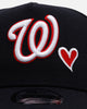 New Era Washington Nationals 'Team Color Hearts' 9FORTY A-Frame Snapback Official Team Color