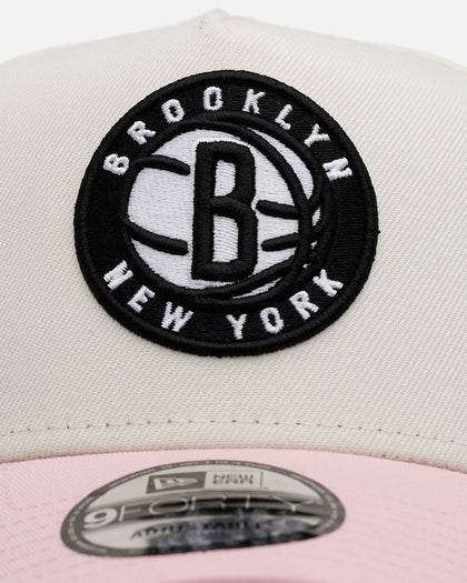 New Era Brooklyn Nets 'Pink Lemonade' 9FORTY A-Frame Snapback Pink/Yellow