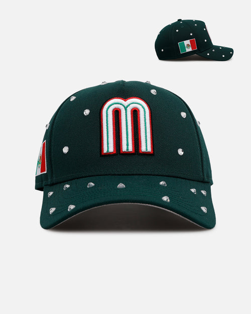 New Era Mexico National Baseball Team 'Embellishment' 9FORTY A-Frame Snapback Green