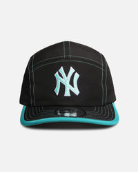 New Era New York Yankees 'Black Aqua' Camper Strapback Black/Aqua