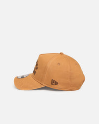 New Era Los Angeles Dodgers 'Washed Canvas' 9FORTY A-Frame Snapback Walnut