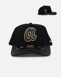 Pro Standard Atlanta Braves 'Gold Twist' Pro Pinch Strapback Black/Gold