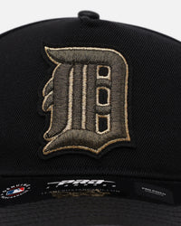 Pro Standard Detroit Tigers 'Gold Twist' Pro Pinch Strapback Black/Gold