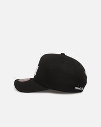 Mitchell & Ness Los Angeles Lakers 'Gothic Letter' Pro Pinch Snapback Black