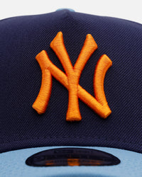 New Era New York Yankees 'Coral' 9FORTY A-Frame Snapback Navy/Sky