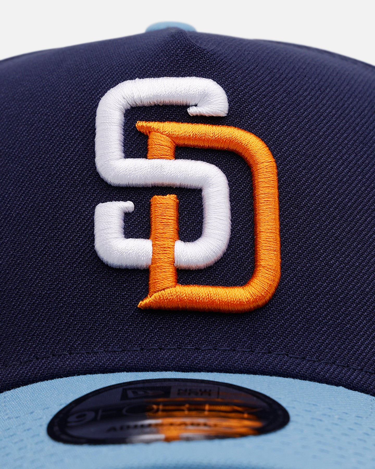 New Era San Diego Padres 'Coral' 9FORTY A-Frame Snapback Navy/Sky