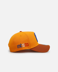 New Era Mexico National Baseball Team 'Beer' 9FORTY A-Frame Snapback Gold/Brown