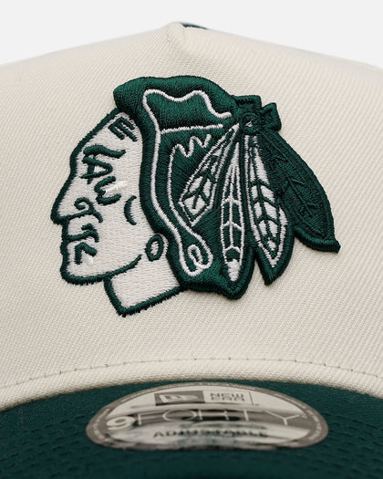 New Era Chicago Blackhawks 'Evergreen 2.0' 9FORTY A-Frame Snapback Chrome/Dark Green