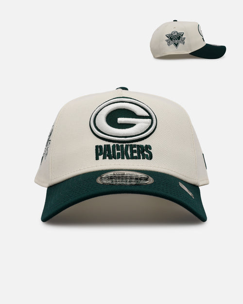 New Era Green Bay Packers 'Evergreen 2.0' 9FORTY A-Frame Snapback Chrome/Dark Green