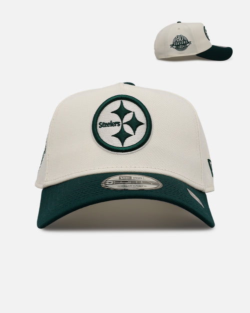 New Era Pittsburgh Steelers 'Evergreen 2.0' 9FORTY A-Frame Snapback Chrome/Dark Green