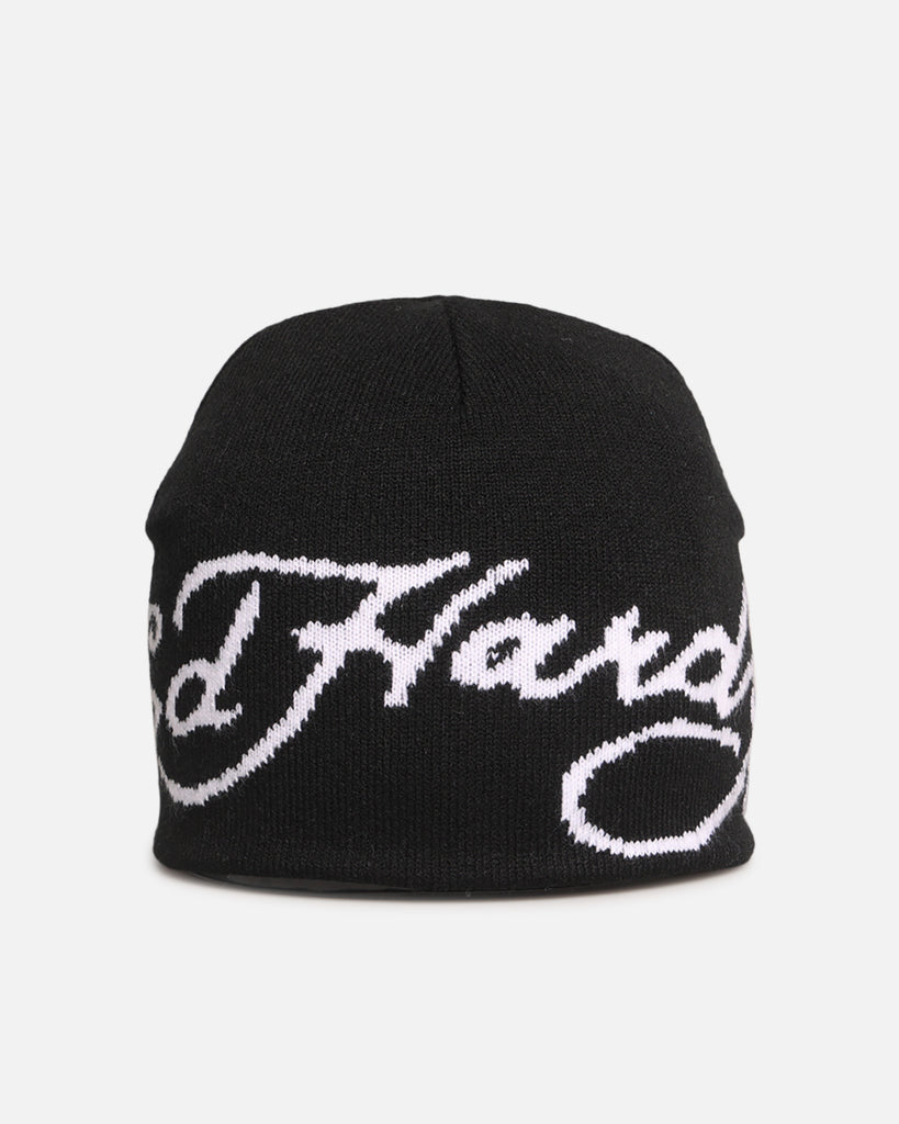 Ed Hardy Script Skull Knit Beanie Black | Culture Kings US