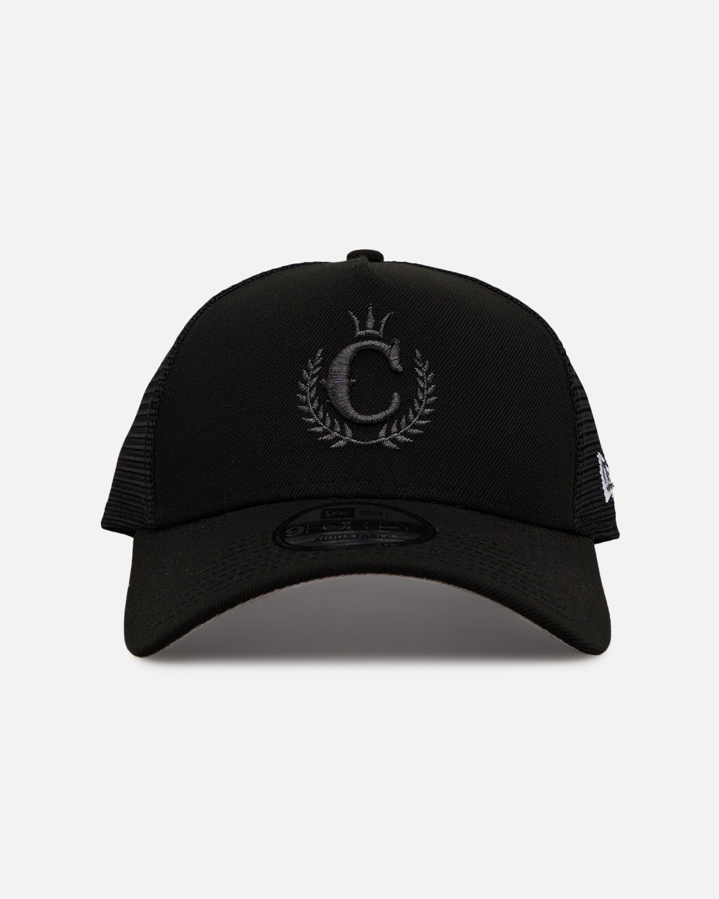 New Era X Culture Kings 9FORTY A-Frame Trucker Snapback Black