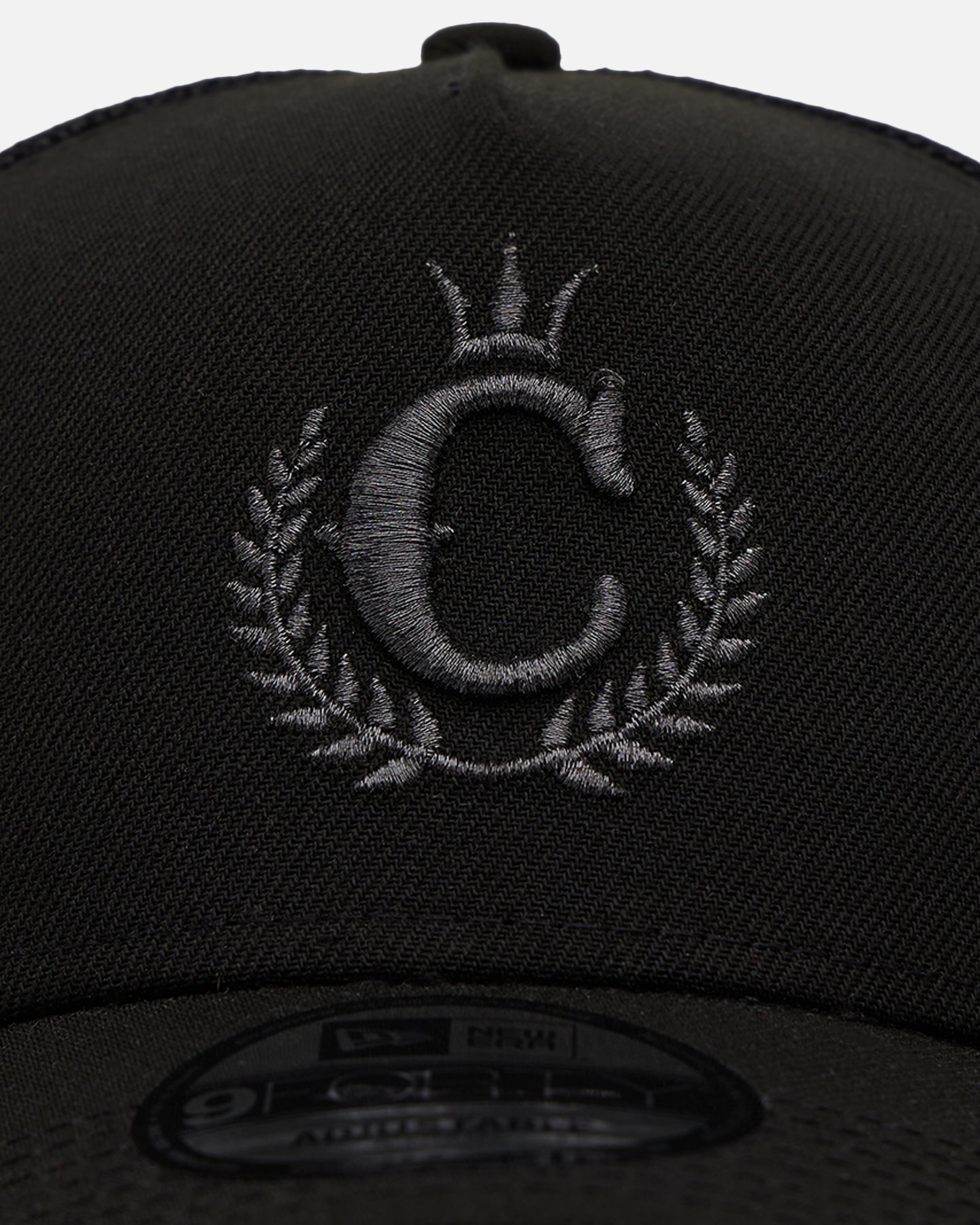 New Era X Culture Kings 9FORTY A-Frame Trucker Snapback Black