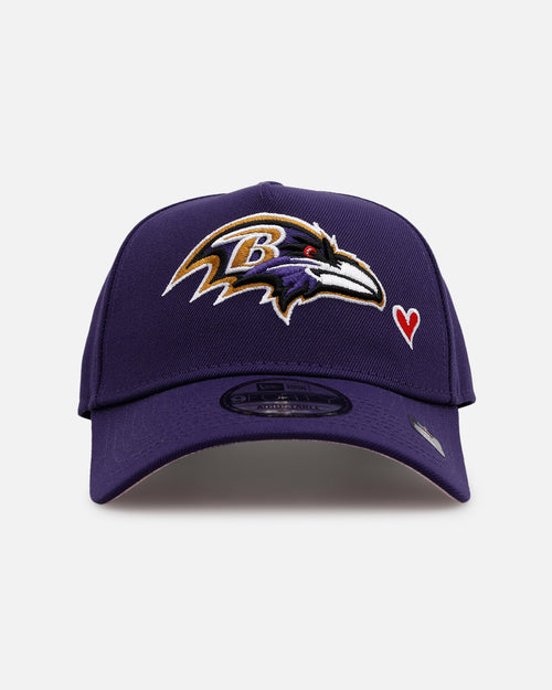 New Era Baltimore Ravens 'Team Color Hearts' 9FORTY A-Frame Snapback Official Team Color