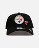 New Era Pittsburgh Steelers 'Team Color Hearts' 9FORTY A-Frame Snapback Official Team Color