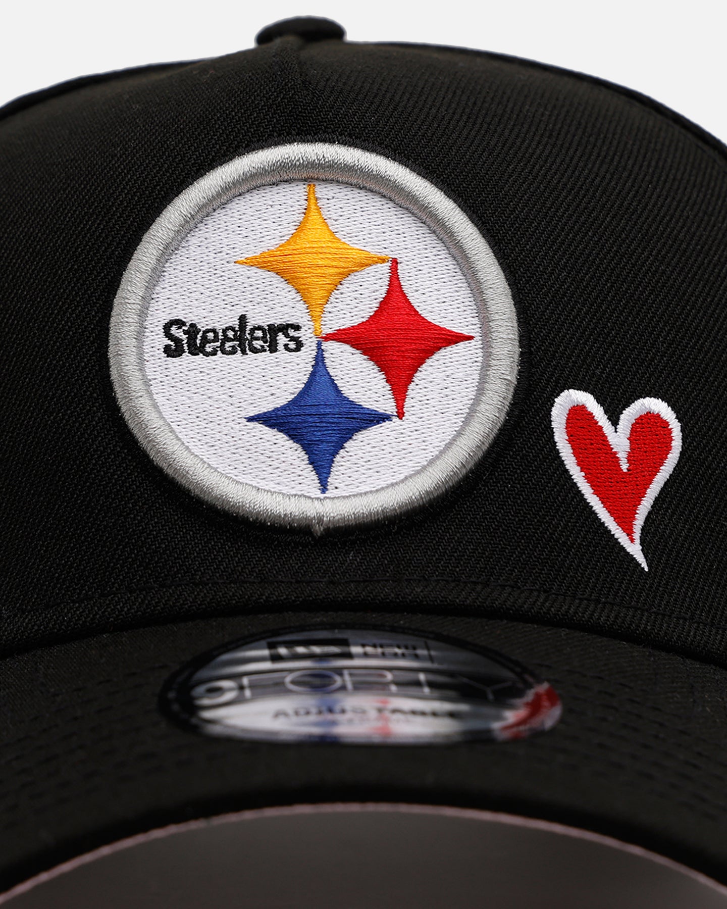 セラミックアーツスタジオ　50s ジェスチャー　ハーレクイン　ピエロ　レア New Era Pittsburgh Steelers 'Team Color Hearts' 9FORTY A-Frame