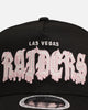New Era Las Vegas Raiders 'Drip Glow Script' 9FORTY A-Frame Snapback Black/Pink