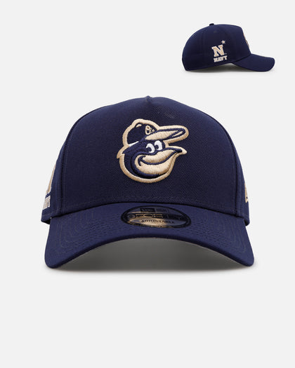 New Era Baltimore Orioles 'College Crossover' Navy Midshipmen 9FORTY A-Frame Snapback Official Team Color